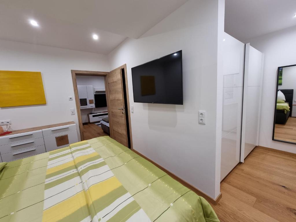 Televízia a/alebo spoločenská miestnosť v ubytovaní Golf & Ski Appartements Mittersill Trausmuth Monika inkl Sommercard - Golfplatz 500 m entfernt, inkl Waschmaschine, Trockner