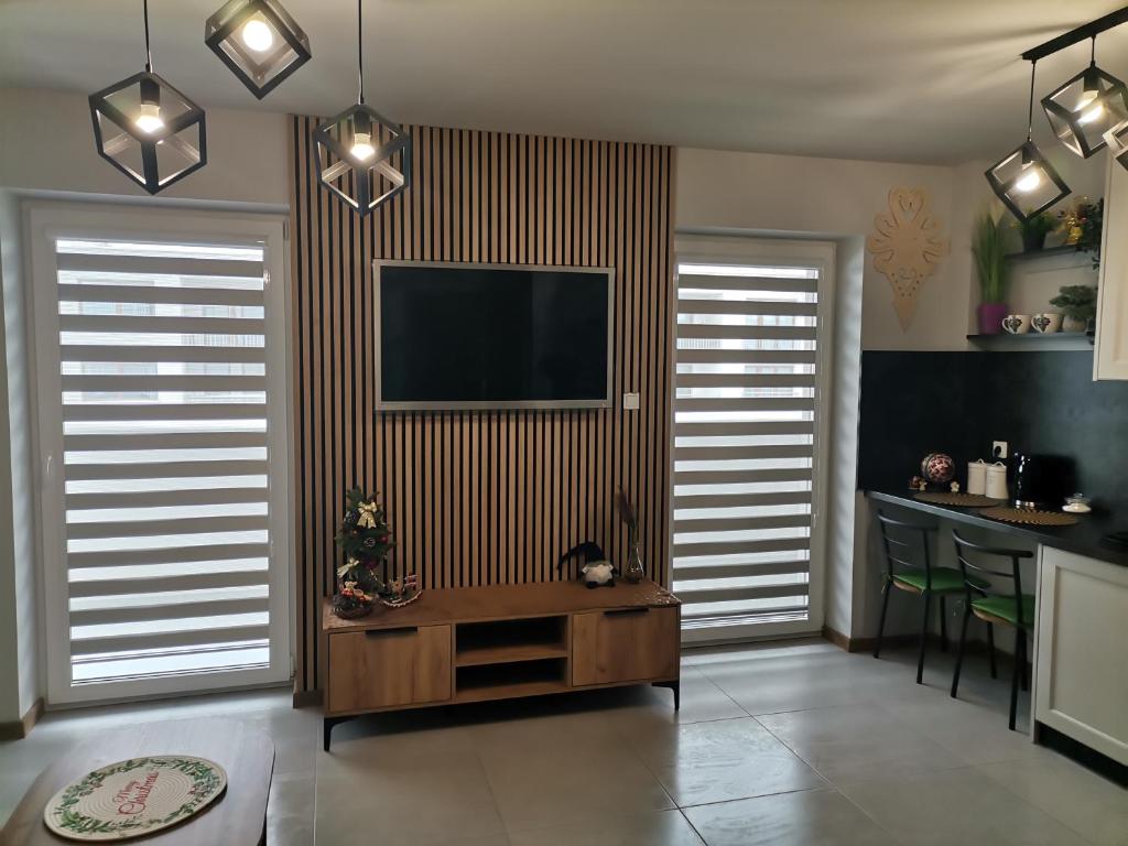 Kuchnia lub aneks kuchenny w obiekcie Apartament Górska Szarotka