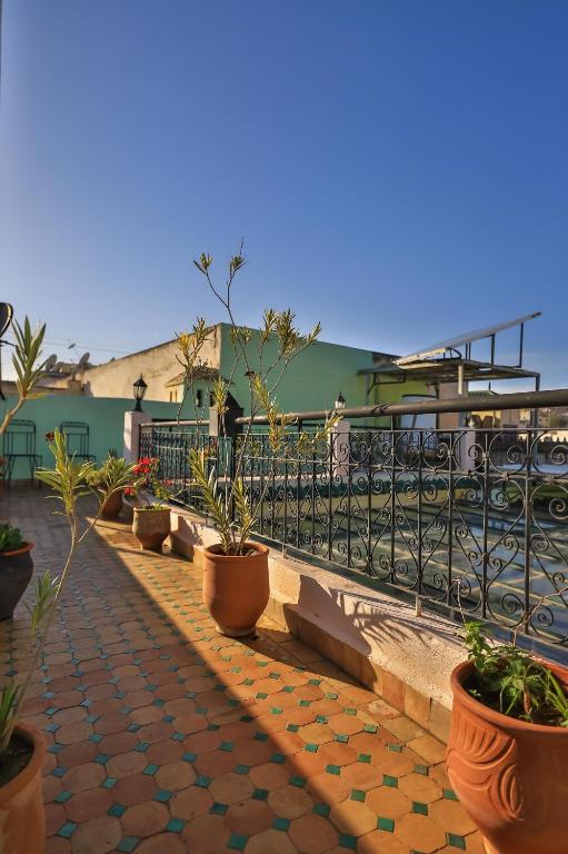 Balkón nebo terasa v ubytování Riad Dar Hidaya Fes