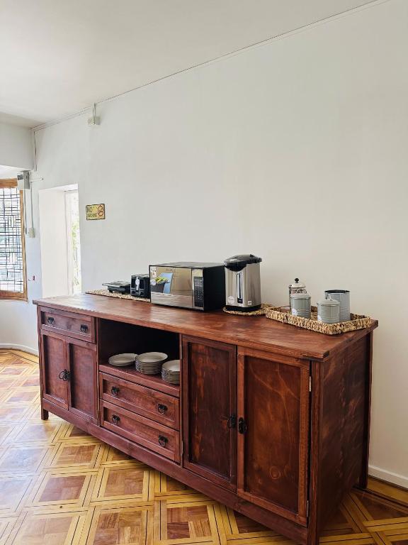 Kuchyň nebo kuchyňský kout v ubytování MAKTVB Europa - Hostal Boutique
