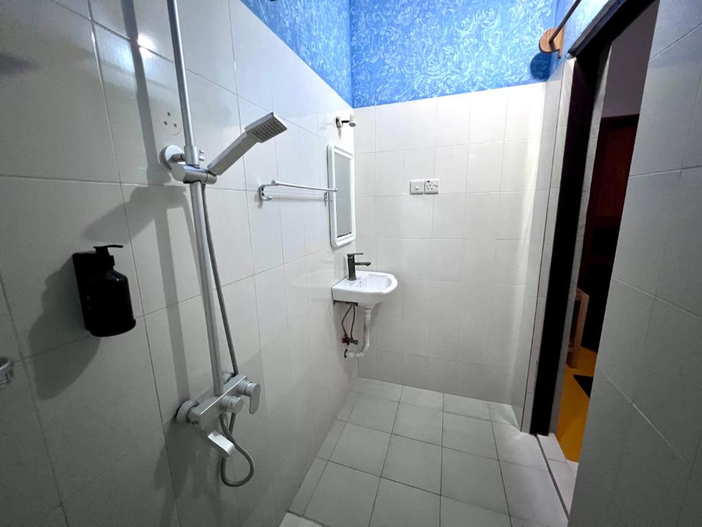 Koupelna v ubytování Barabara house