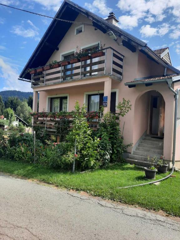a house on the side of the road at House Sumska Idila in Jasenak