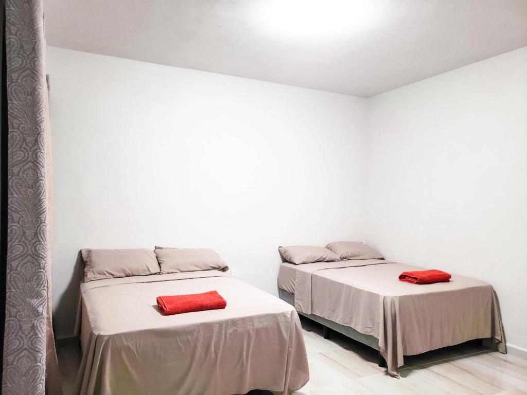 Postel nebo postele na pokoji v ubytování Hotel Blue Turtle