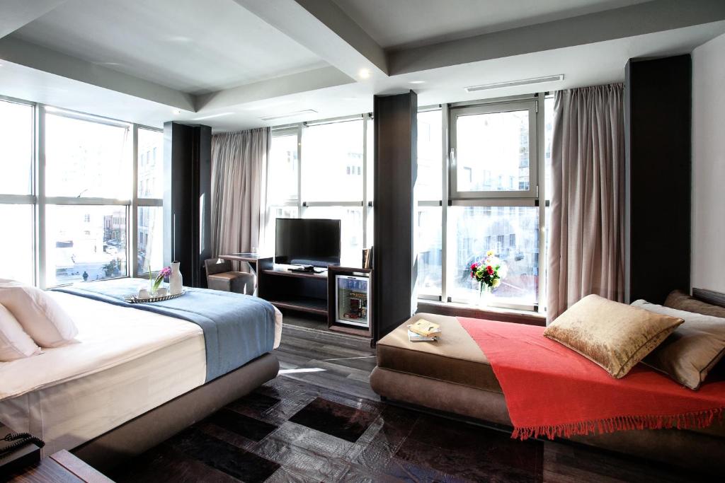 Posteľ alebo postele v izbe v ubytovaní Diamond Suites, Philian Hotels and Resorts