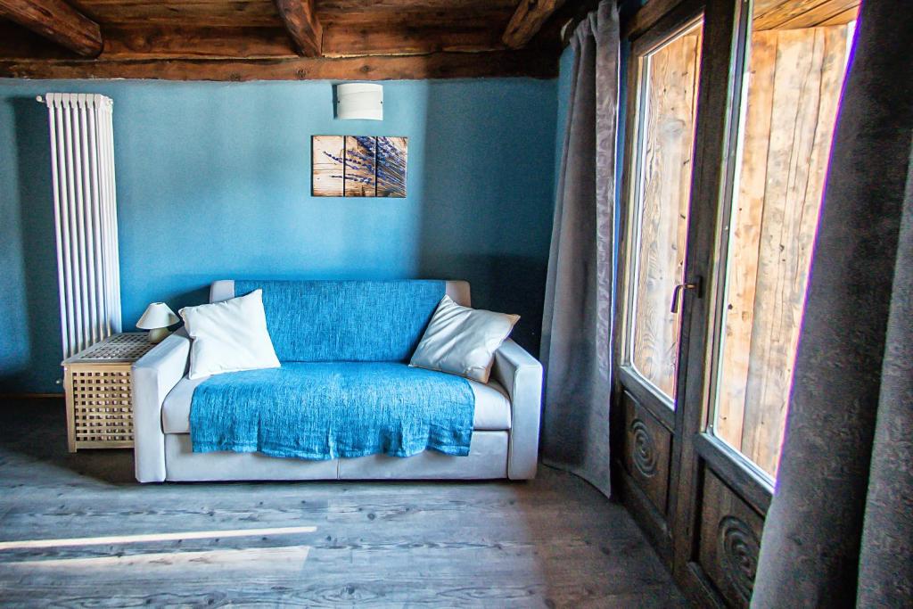 Posezení v ubytování Agriturismo Rivet d'Or