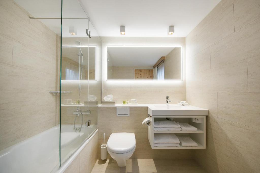 Koupelna v ubytování Hotel Seehof