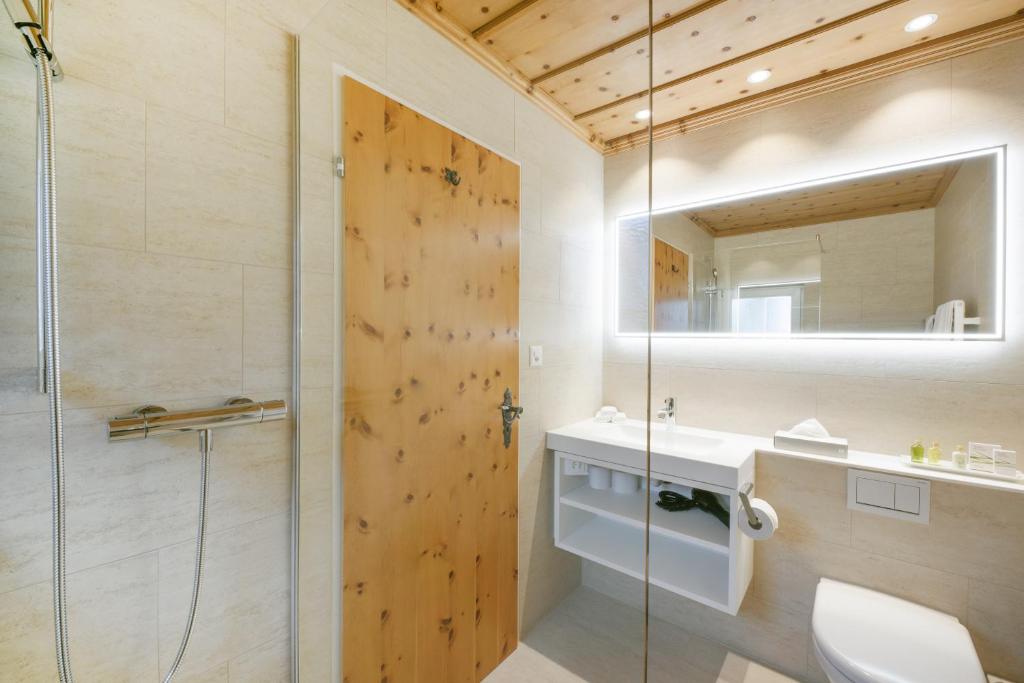 Koupelna v ubytování Hotel Seehof