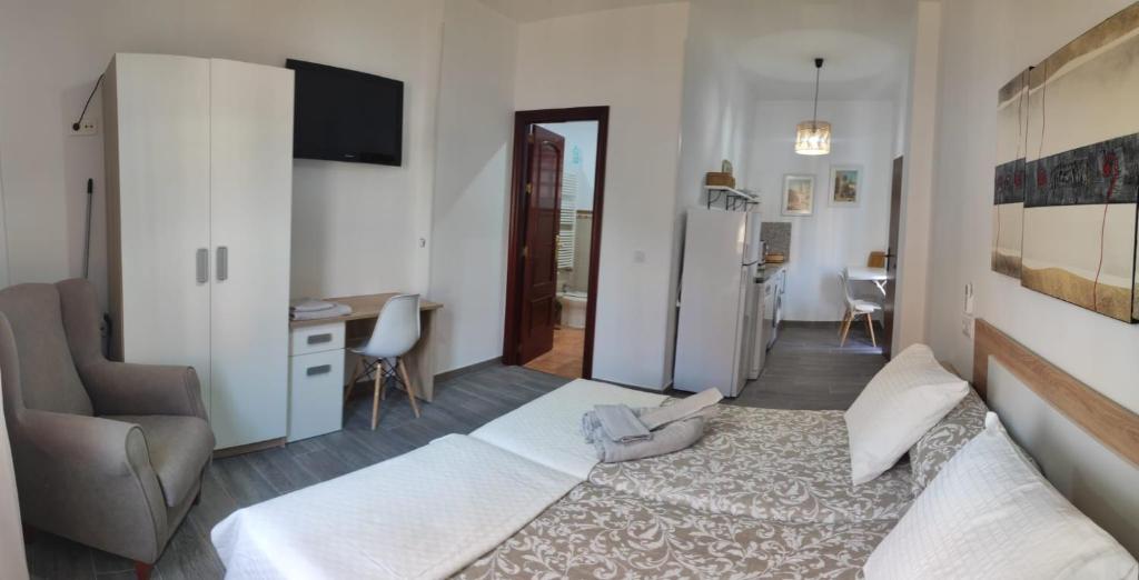 Posteľ alebo postele v izbe v ubytovaní Apartamento en Urbanización Residencial - Roble, 5