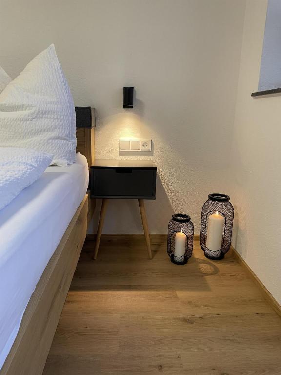 Postel nebo postele na pokoji v ubytování Schneiderhof
