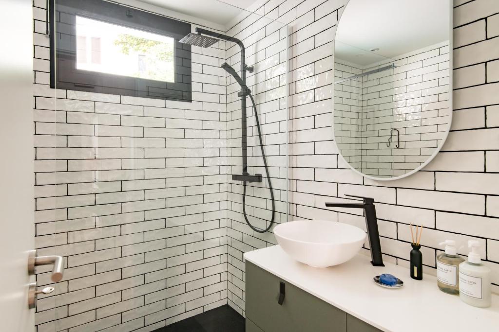 Koupelna v ubytování Eva Boutique Apartment
