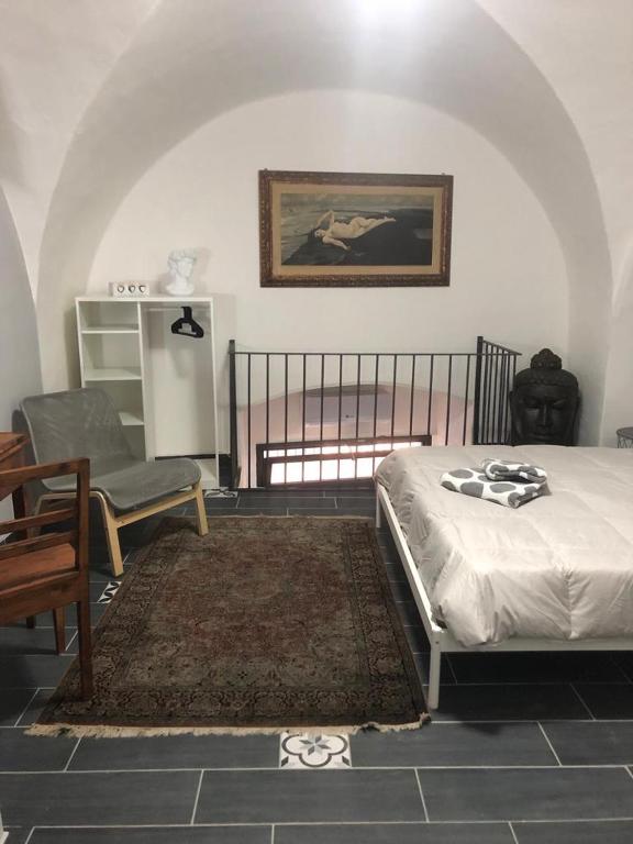 A seating area at dimora ursino