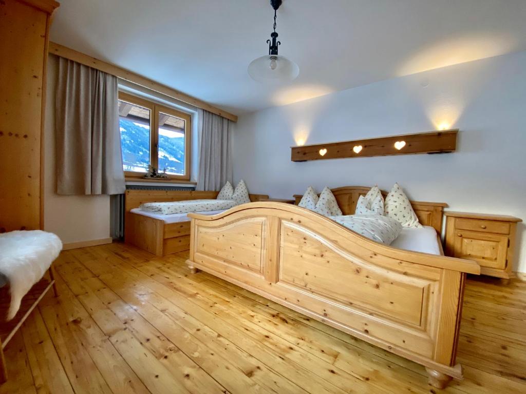 Postel nebo postele na pokoji v ubytování Ferienhaus Oberhuben