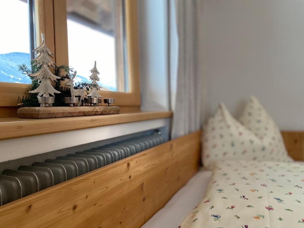 Postel nebo postele na pokoji v ubytování Ferienhaus Oberhuben