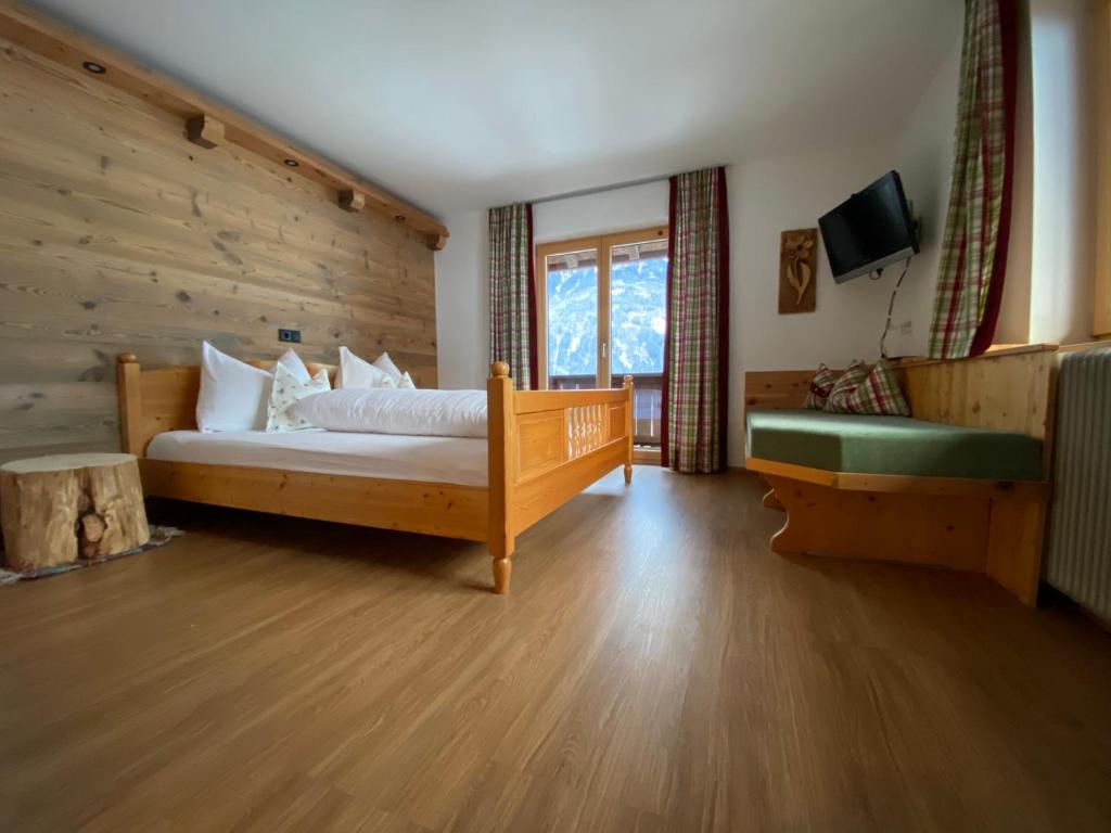Postel nebo postele na pokoji v ubytování Ferienhaus Oberhuben