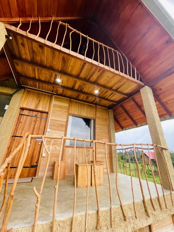 Balkón nebo terasa v ubytování Rock Shade Chalet- Sigiriya