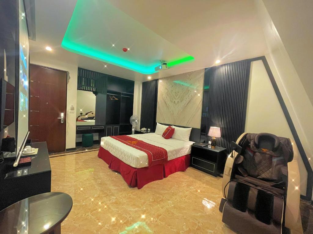 Postel nebo postele na pokoji v ubytování Rosy Hotel