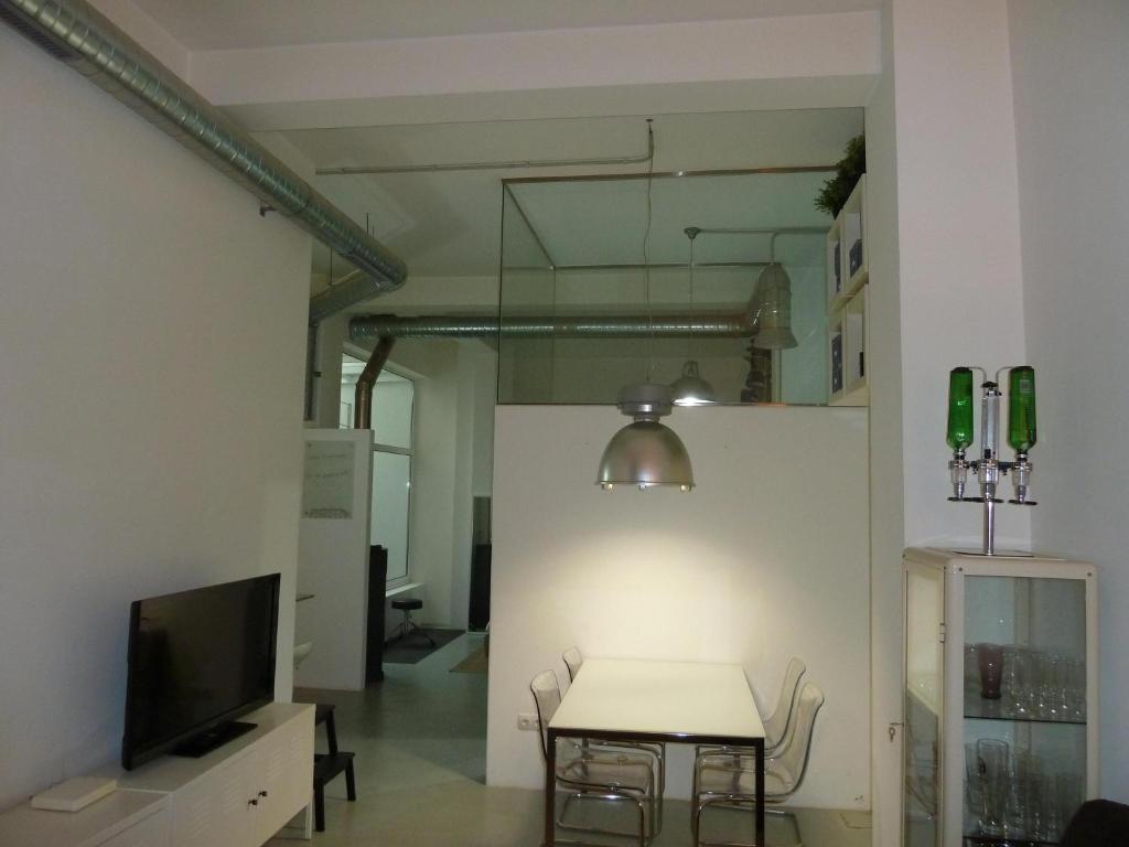 TV a/nebo společenská místnost v ubytování Oktheway Loft Santander Street