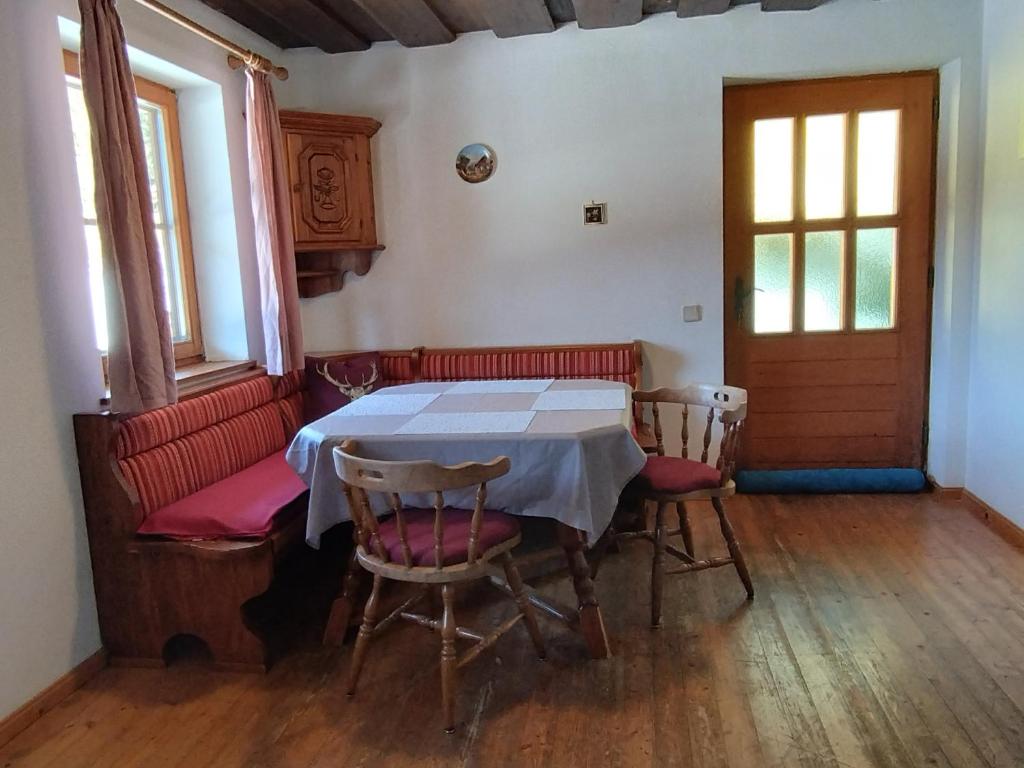 Predel za sedenje v nastanitvi Grundnerhof