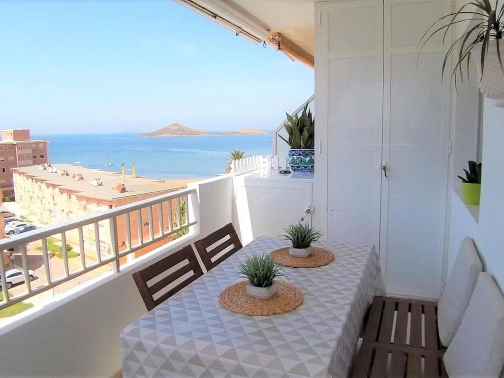 Sea-view Apartment in La Manga with Garden and Balcony ...