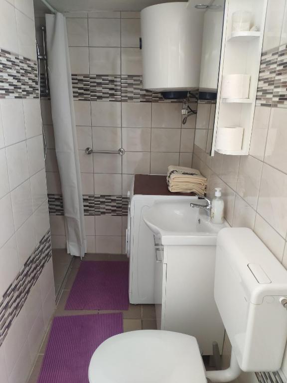 Vannituba majutusasutuses Apartments INBOX