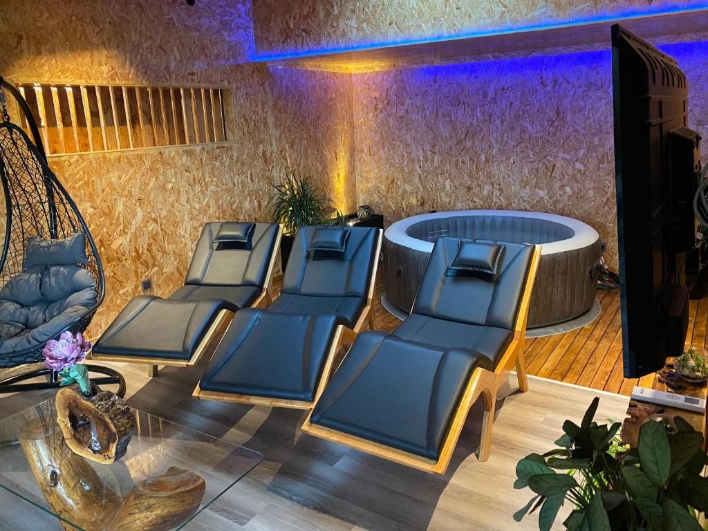 Posezení v ubytování Casa do Outeiro