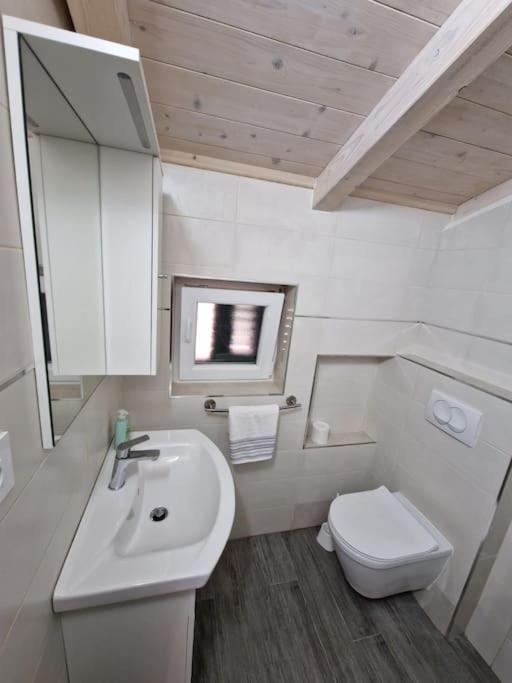 Koupelna v ubytování Lavanda apartman 2