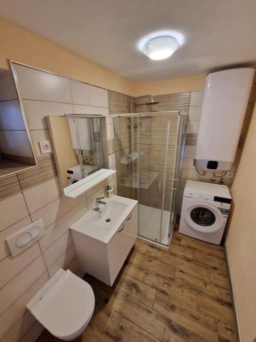 Koupelna v ubytování Lavanda apartman 2
