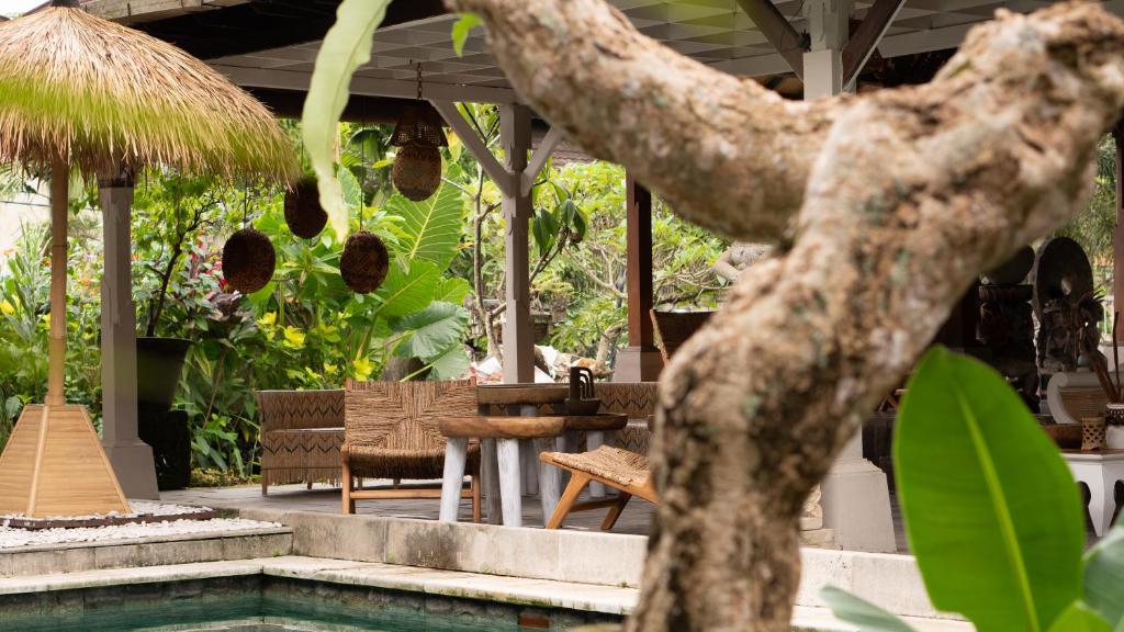 Zahrada ubytování Chakra Living Ubud