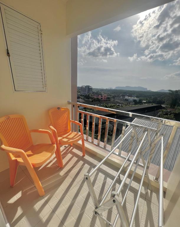 Balkón nebo terasa v ubytování JS Residence Krabi