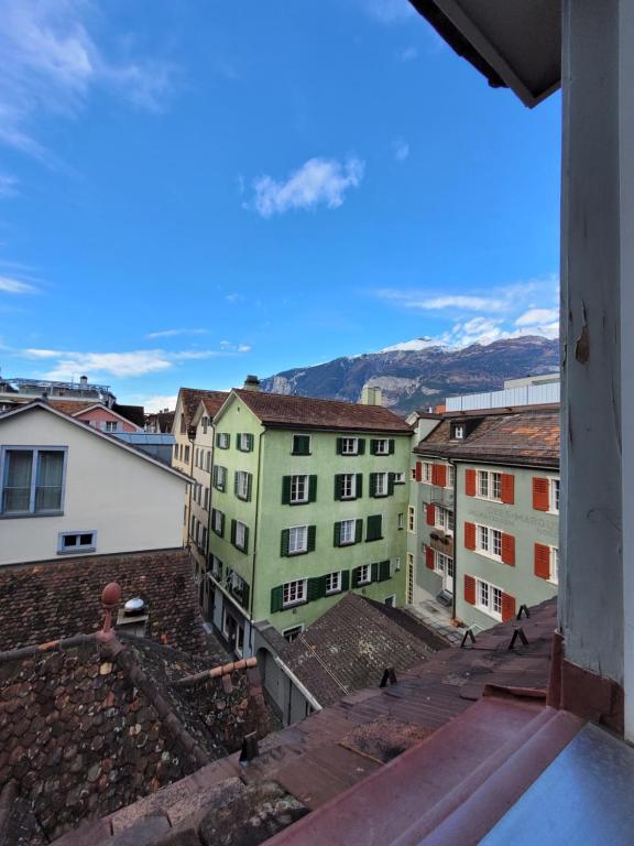 a view from the roof of a building at Zunfthaus zur Rebleuten in Chur