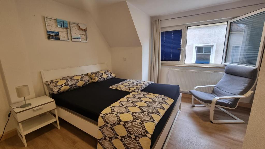 Ruang duduk di Wohnung mit Festung Blick in Würzburg