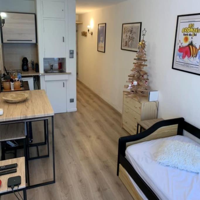 Posteľ alebo postele v izbe v ubytovaní Chez Greg les 2 ALPES