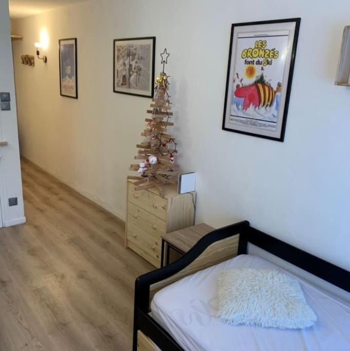 Posteľ alebo postele v izbe v ubytovaní Chez Greg les 2 ALPES