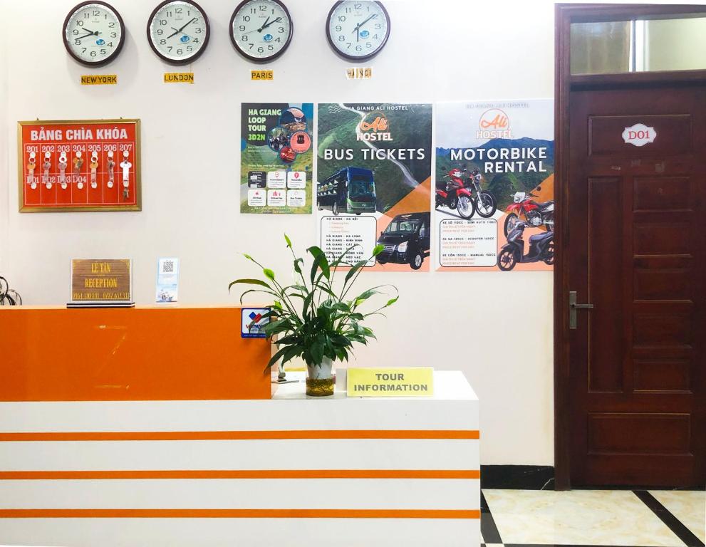 Vstupní hala nebo recepce v ubytování Ha Giang Ali Hostel