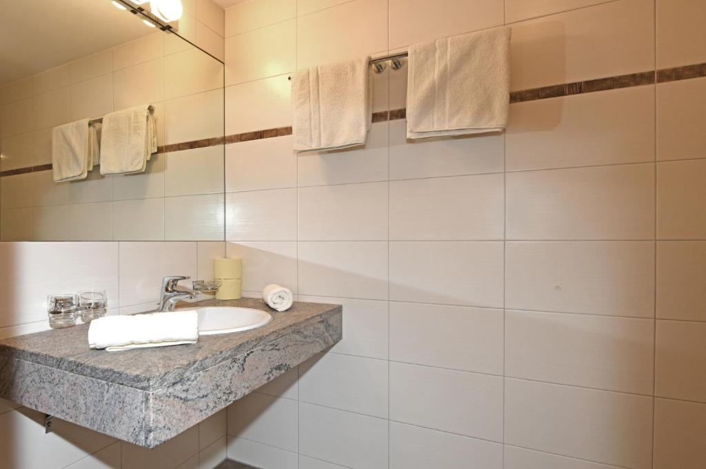 Kúpeľňa v ubytovaní Tre Soli Appartements Restaurant