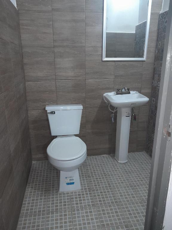 Koupelna v ubytování Hotel Verasol