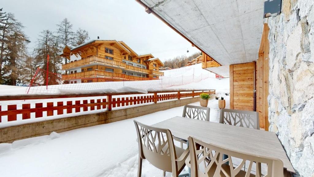 Les Mayens LUXURY & COSY apartments v zimě