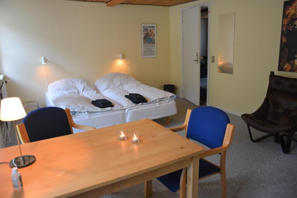 Postel nebo postele na pokoji v ubytování Gunneruphus Bed & Breakfast