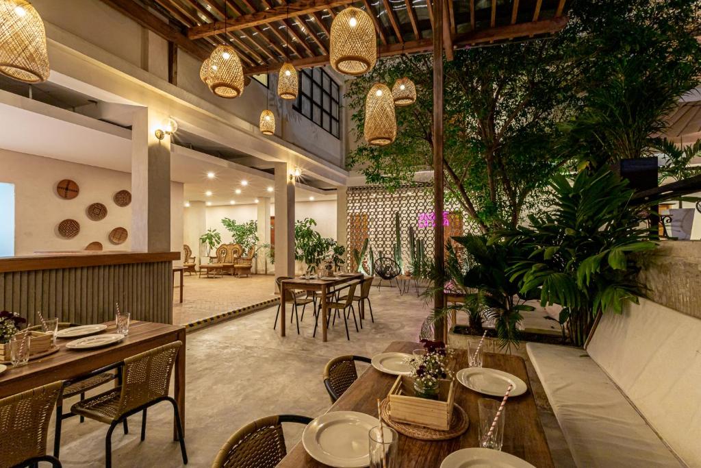 Restaurace v ubytování Soy Local Santa Marta