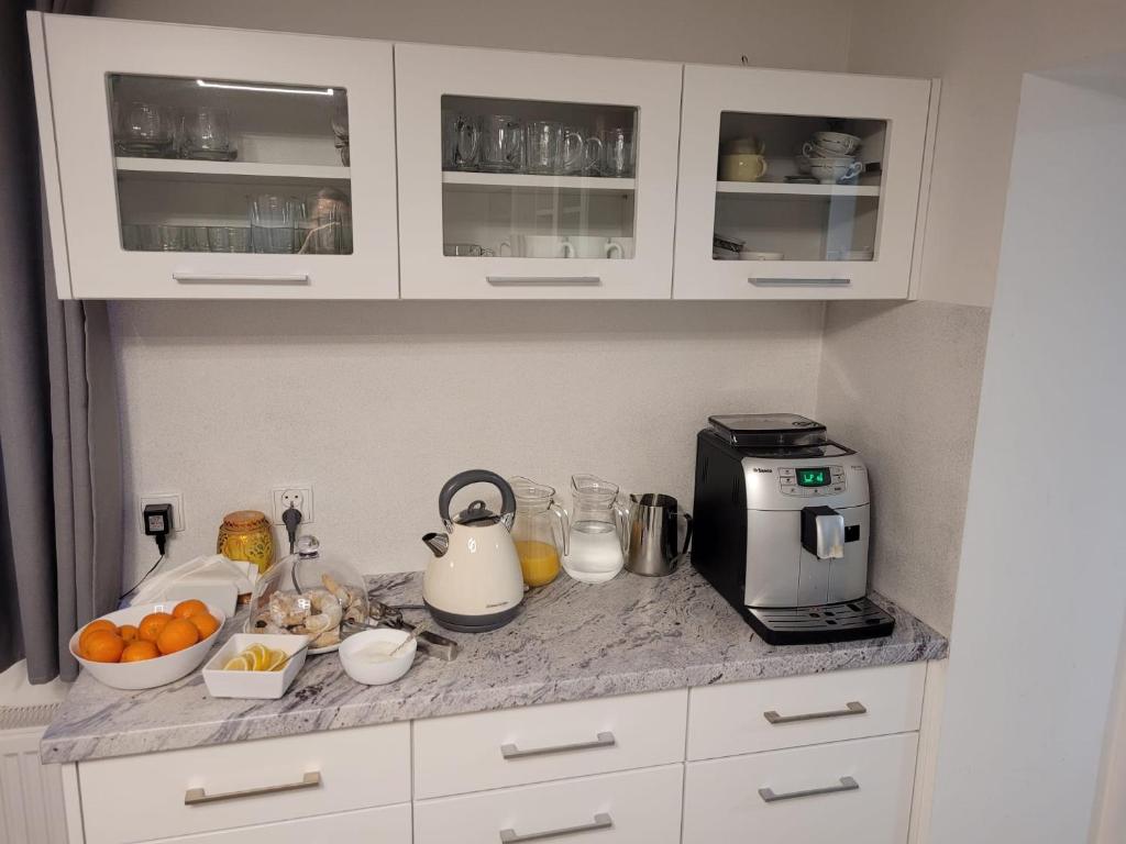Kuchyň nebo kuchyňský kout v ubytování Apartamenty Wisła Centrum