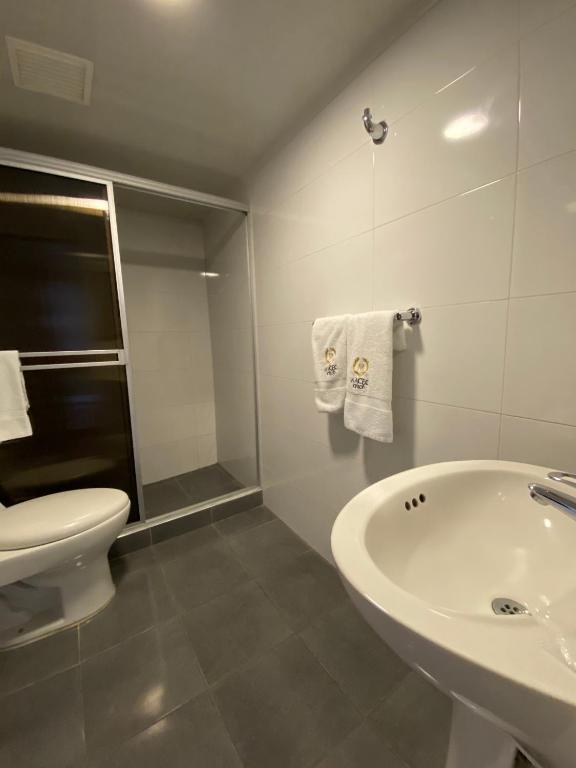 Koupelna v ubytování Hotel Maceo Chico