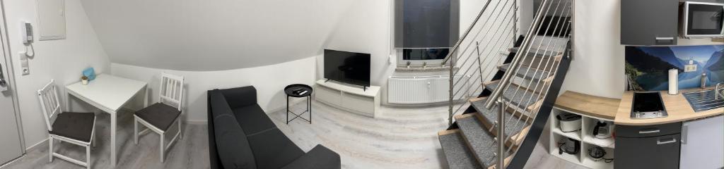 TV a/nebo společenská místnost v ubytování Mimi's Ostseeglück