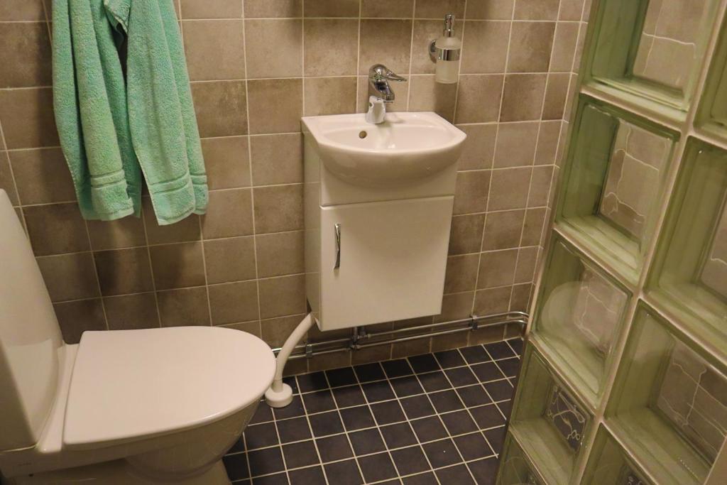 Koupelna v ubytování Göte`s B&B