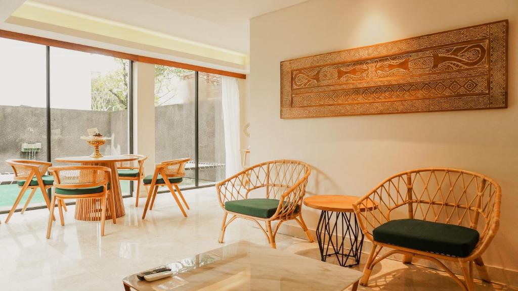 Posezení v ubytování Annora Villas Seminyak