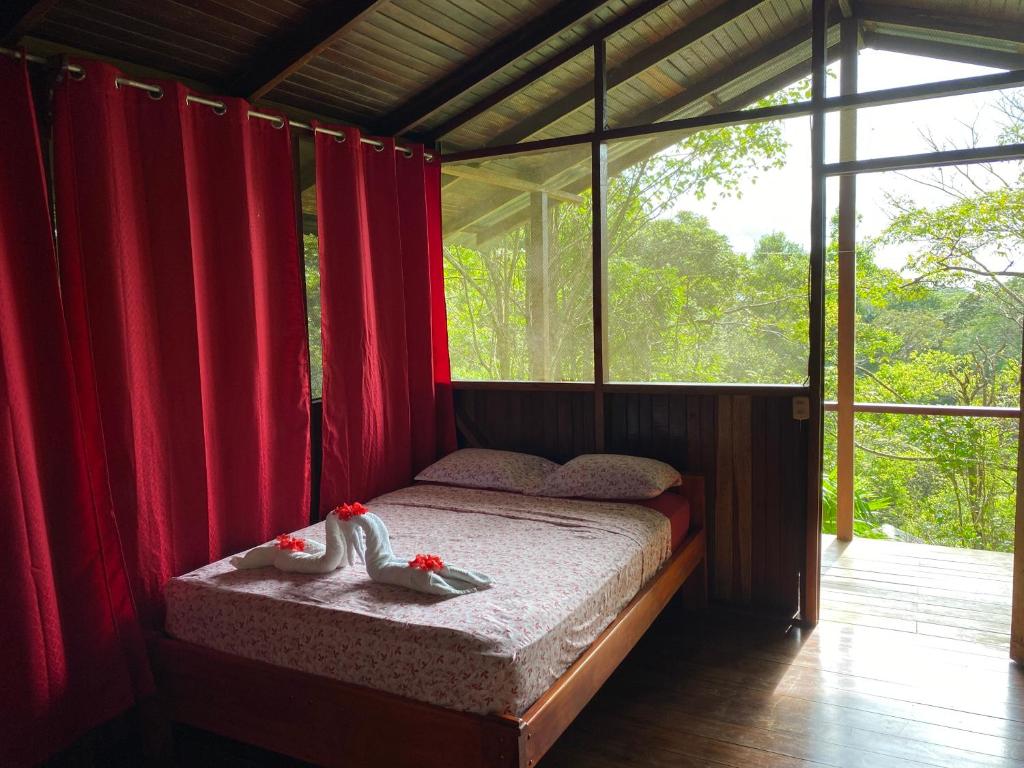 Postel nebo postele na pokoji v ubytování Finca la Bonita, Playa Carate