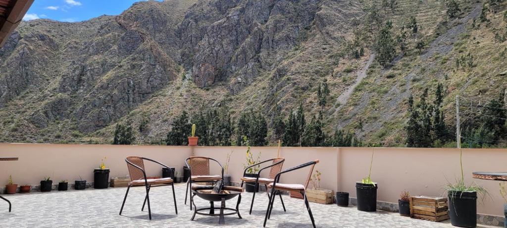 Nespecifikovaný výhled na hory nebo výhled na hory při pohledu z bed and breakfast
