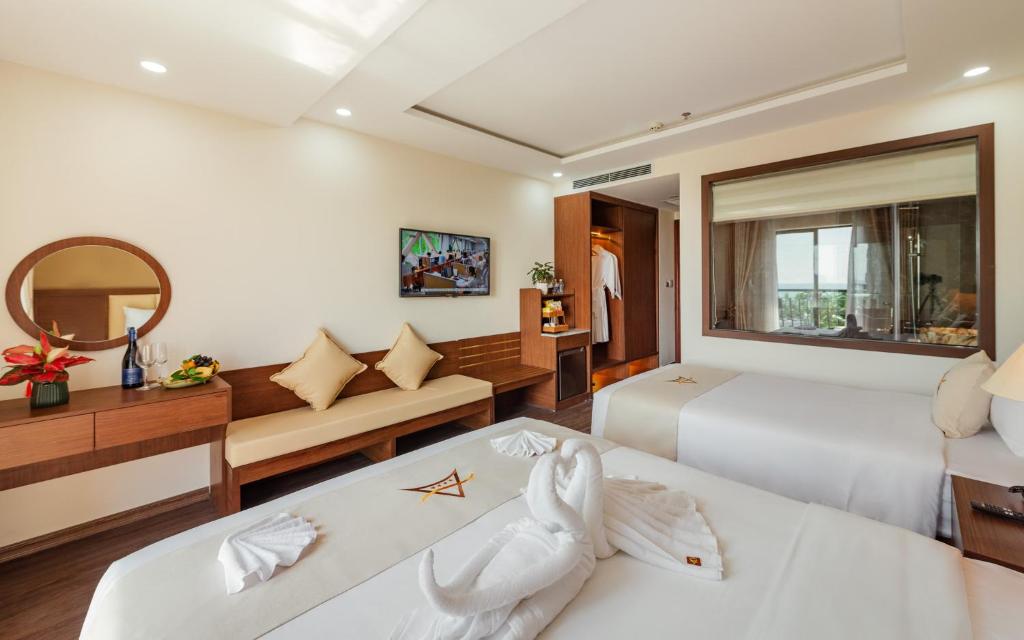 Phòng Giường Đôi/2 Giường Đơn Nhìn Ra Biển