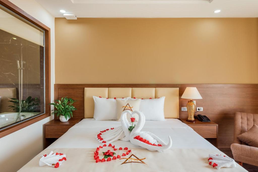 Phòng Deluxe Giường Đôi Với Ban Công và Tầm Nhìn Ra Biển