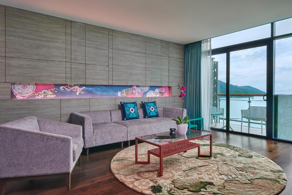 Posezení v ubytování Angsana Teluk Bahang, Penang
