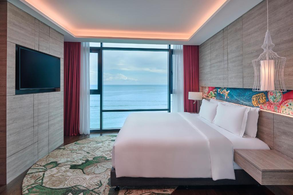 Postel nebo postele na pokoji v ubytování Angsana Teluk Bahang, Penang